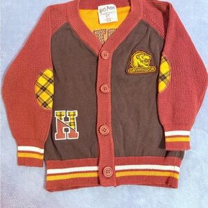 Harry Potter Gryffindor Quidditch Team Captain 2T #07 Toddler Cardigan Rust‎